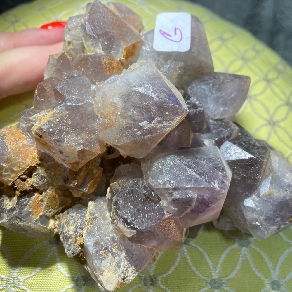 RAW AMETHYST CLUSTER FROM MADAGASCAR- XL TEETH 4”x4”x2.5”- extra chunky